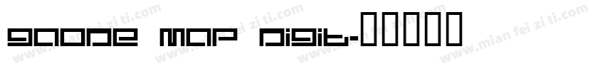 Gaode Map Digit字体转换